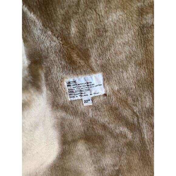 Misty Harbor Classic Trench Coat Sz 22w Womens Khaki Long Double Breasted Belted - Picture 9 of 9